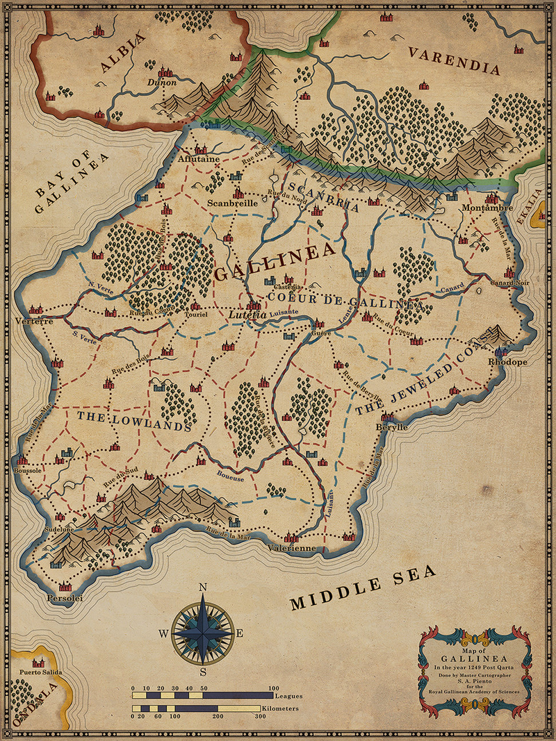Illustration for article titled Beautiful Maps Of Fake Places